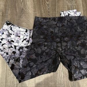 Lululemon Align sz 6, 28” Ombré flower motif legging